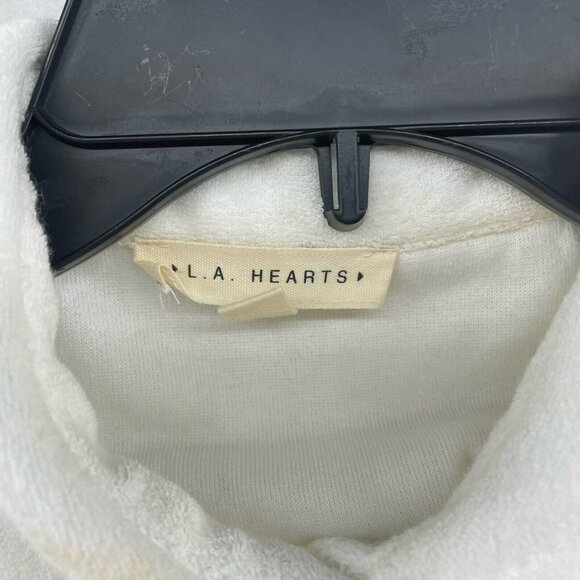 L.A Hearts Dress Women's Sz S White Terry Collared Button-Up Bodycon Sleeveless - Picture 10 of 12